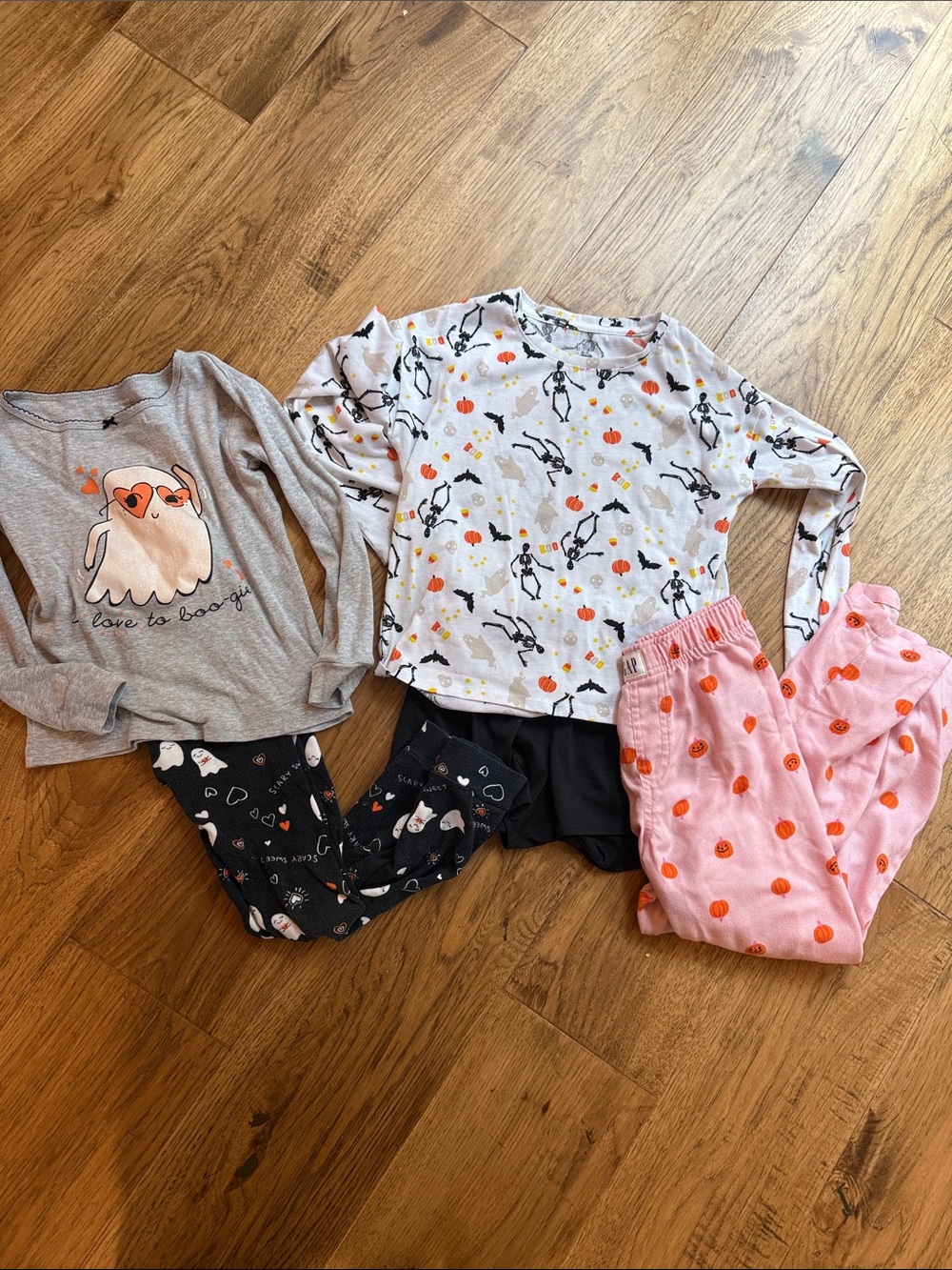 GAP Kids Halloween Pajama Sets - Pink, Gray, Black, Orange